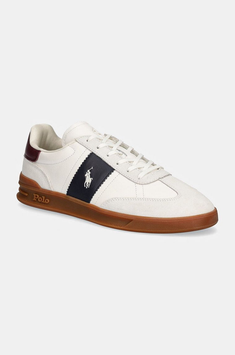 Polo Ralph Lauren sneakersy skórzane Hrt Aera Pp kolor biały 809954902001