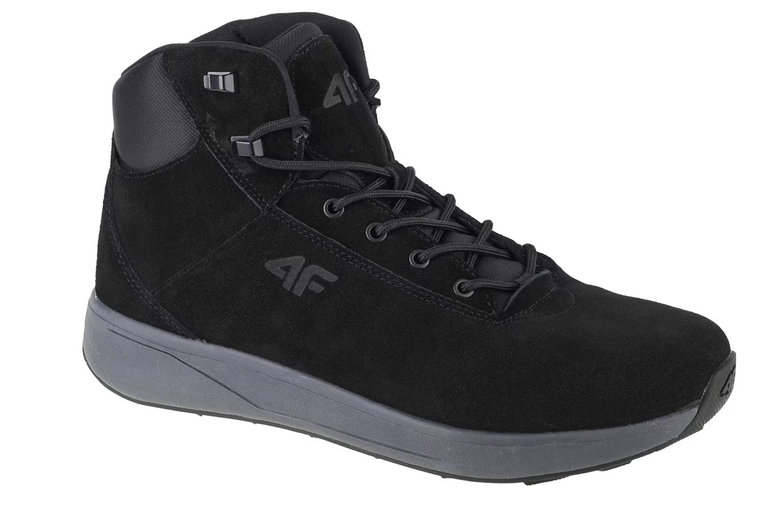 4F Element Boots 4FAW22FWINM013-20S, Męskie, Czarne, buty zimowe, skóra zamszowa, rozmiar: 42
