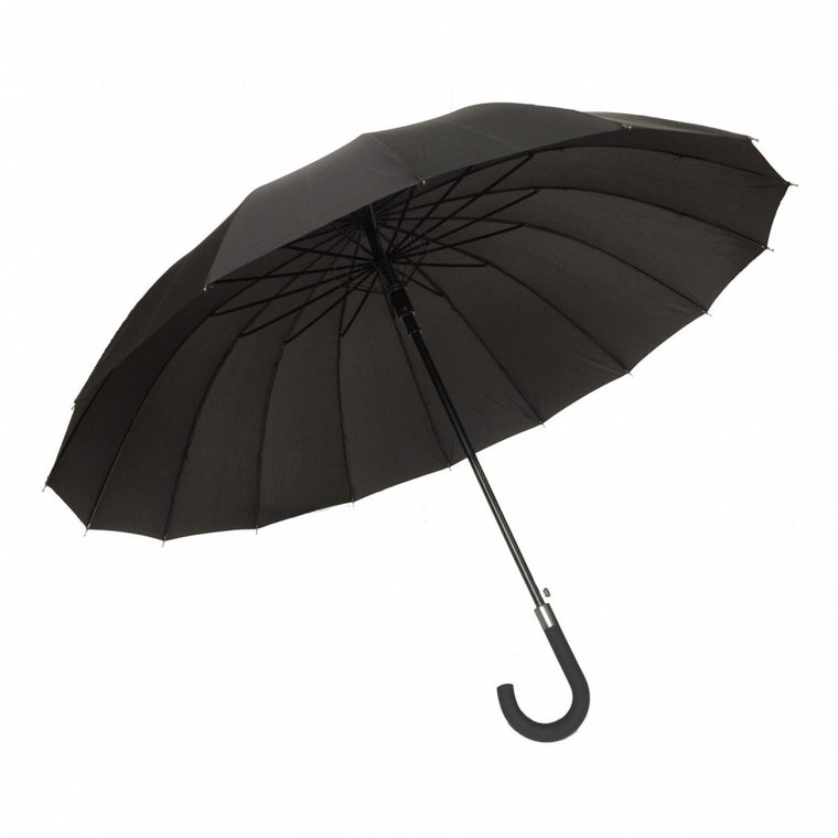 Długi parasol 16 żeber, czarny kod: USA1562