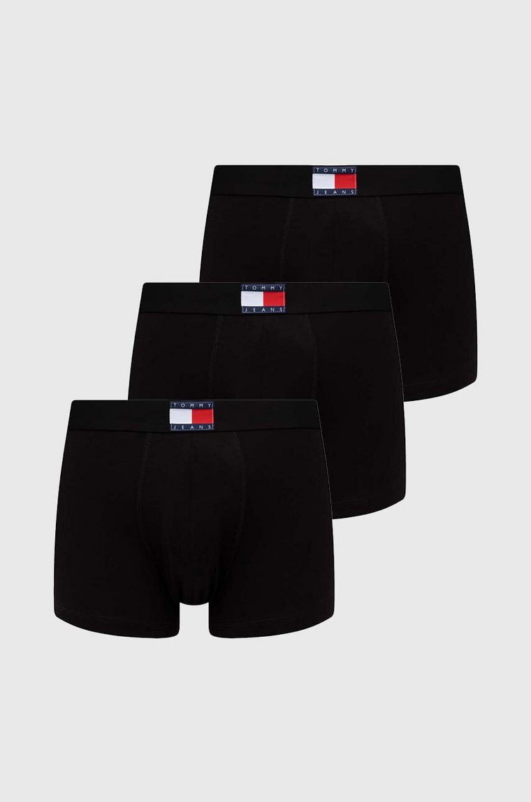 Tommy Jeans bokserki 3-pack męskie kolor czarny UM0UM03156