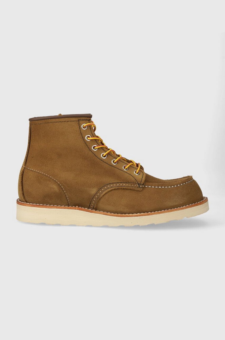 Red Wing buty zamszowe Moc Toe męskie kolor beżowy 8881 8881