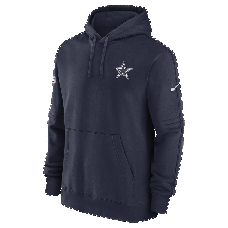 Męska bluza z kapturem Nike NFL Dallas Cowboys Sideline Club - Niebieski