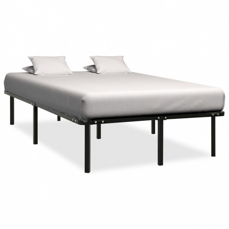 Rama łóżka, czarna, metalowa, 120 x 200 cm kod: V-284680