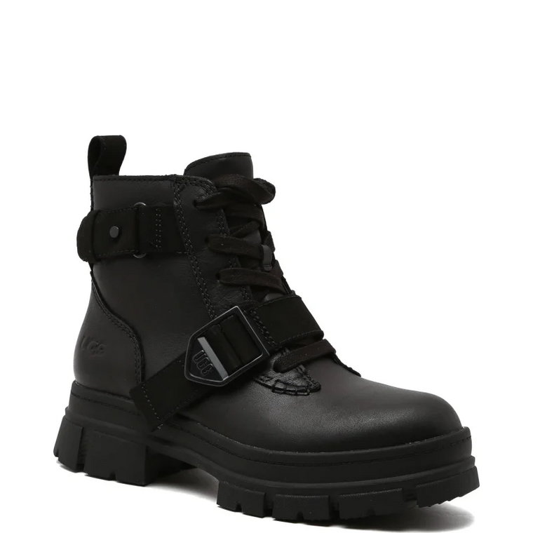 UGG Skórzane botki ashton lace up