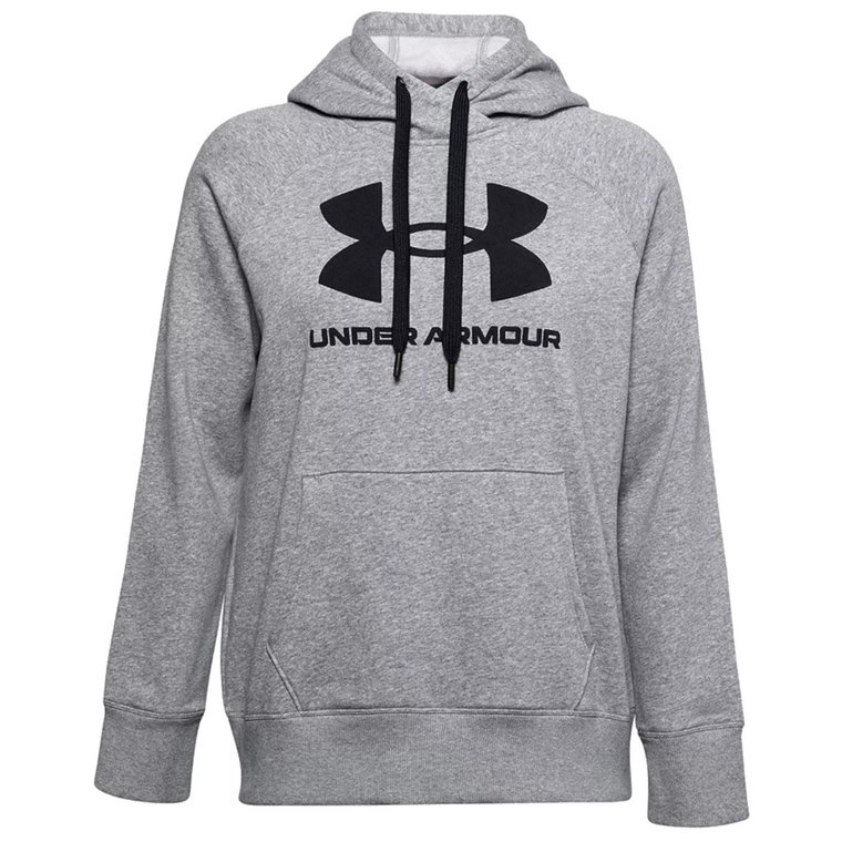 Under Armour Rival Fleece Logo Hoodie 1356318-035, Damskie, Szare, bluzy, bawełna, rozmiar: XS