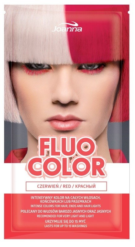 Joanna Fluo Color Czerwień - szamponetka koloryzująca 35ml
