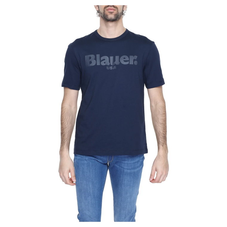 Męska Koszulka Kolekcja Wiosna/Lato 100% Bawełna Blauer