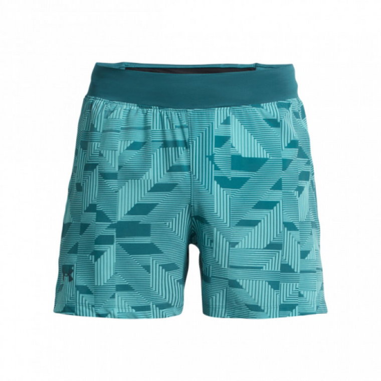 Męskie spodenki do biegania Under Armour LAUNCH ELITE 5'' SHORT - miętowe