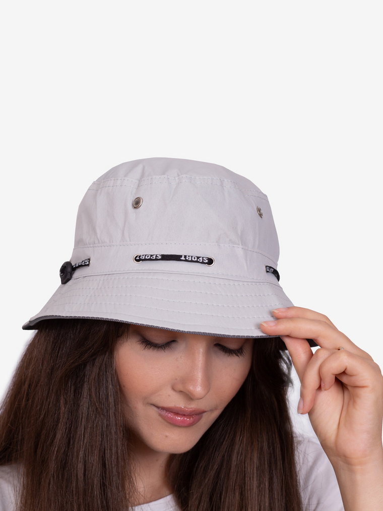 Czapka damska typu bucket hat Shelovet jasnoszara
