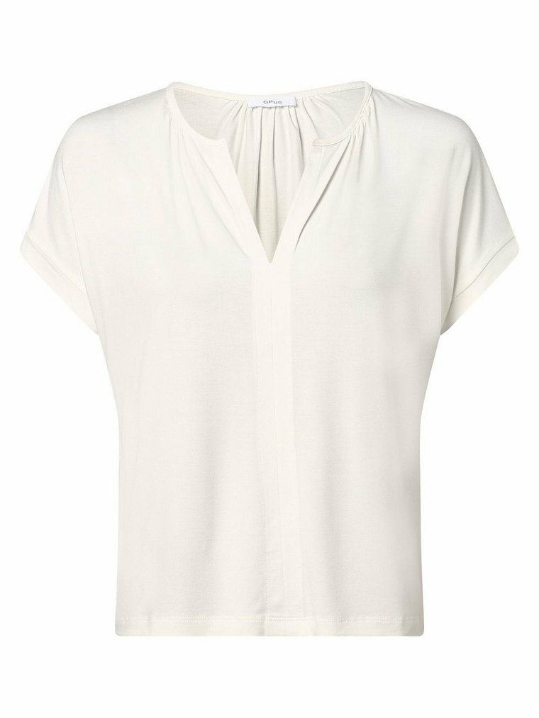 Opus - T-shirt damski  Sepo, biały