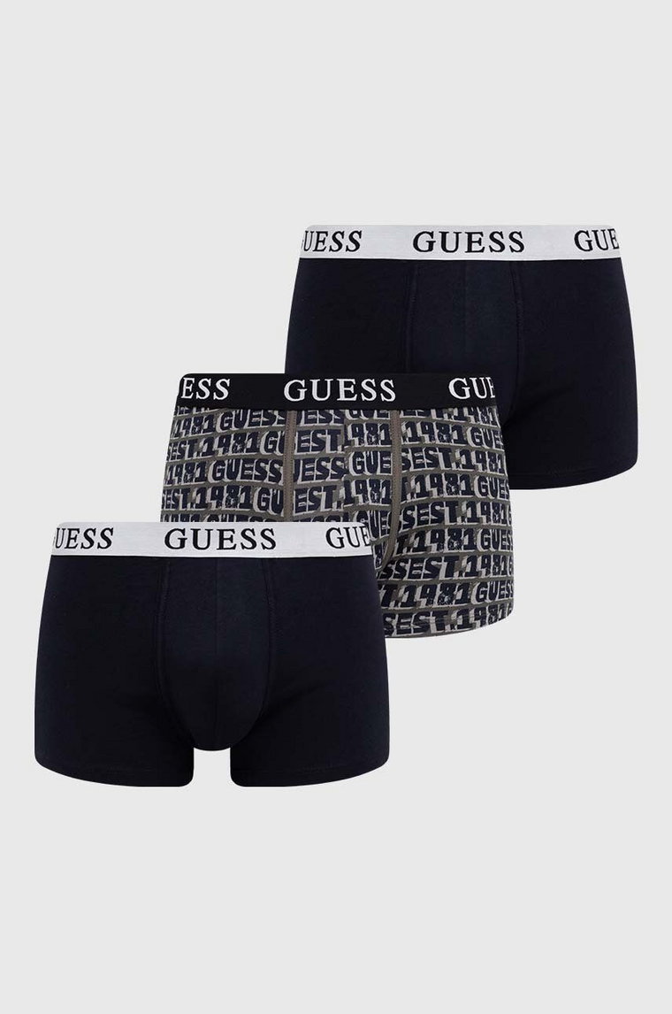 Guess bokserki 3-pack JOE męskie kolor czarny U4RG15 K6YW0