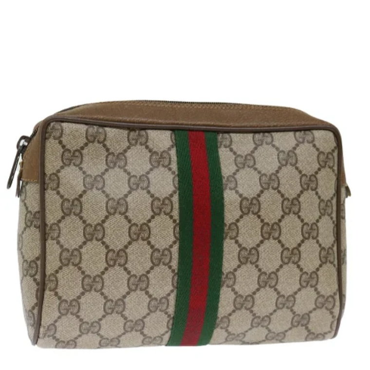 Pre-owned Leather clutches Gucci Vintage