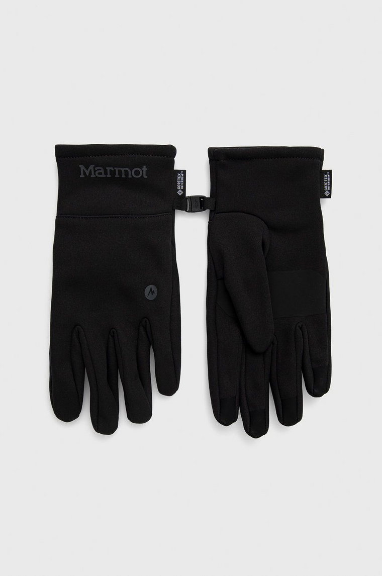 Marmot rękawiczki Infinium Windstopper Softshell męskie kolor czarny