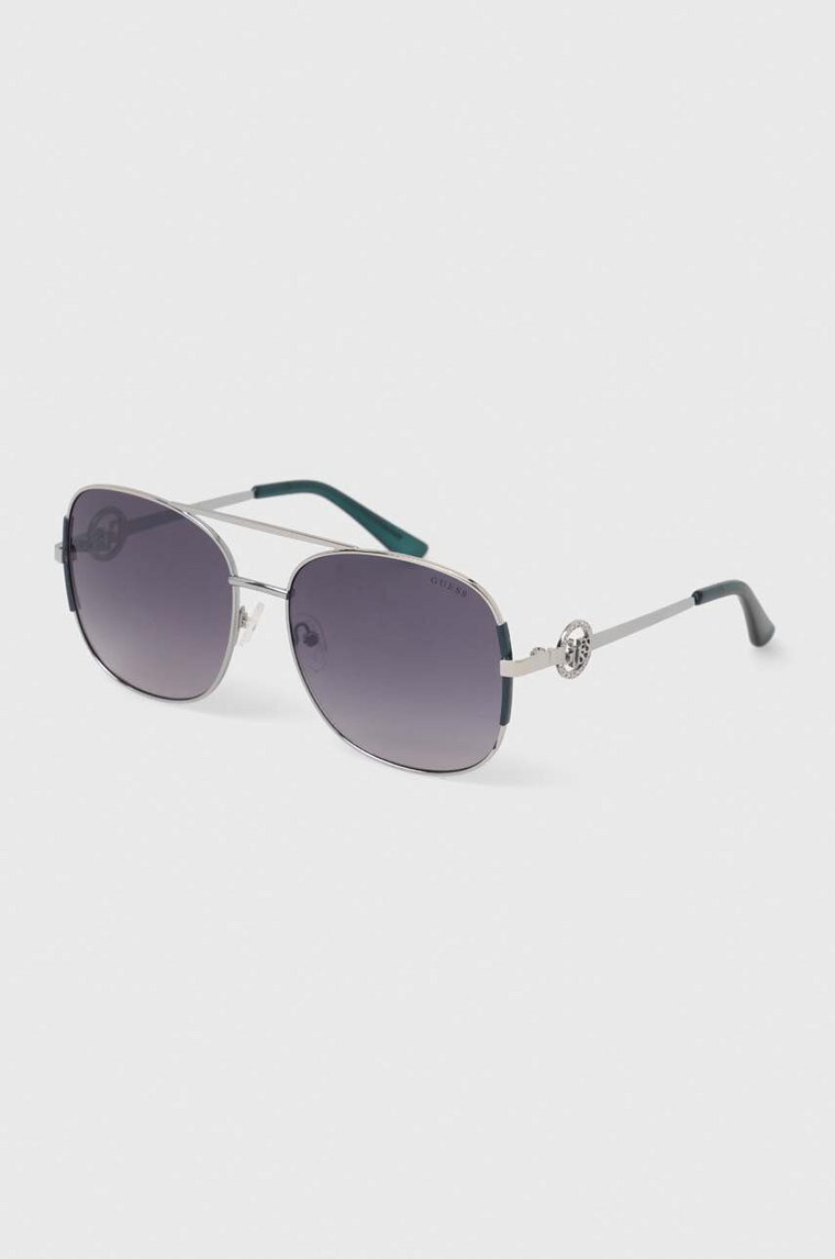 Guess okulary przeciwsłoneczne damskie kolor srebrny GF6127 10C