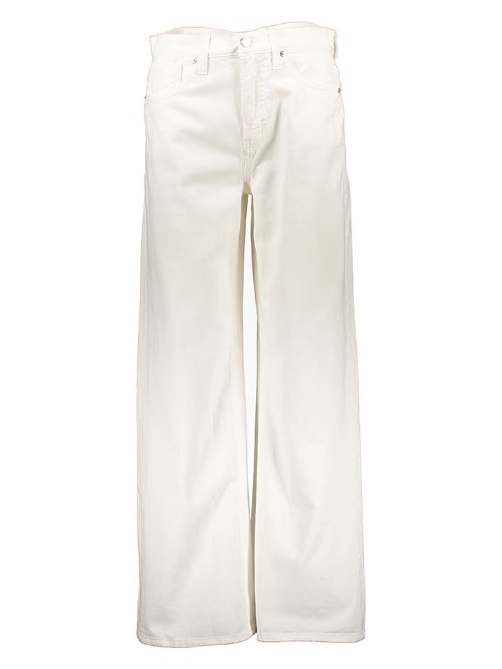 GAP Dżinsy - comfort fit - w kolorze białym