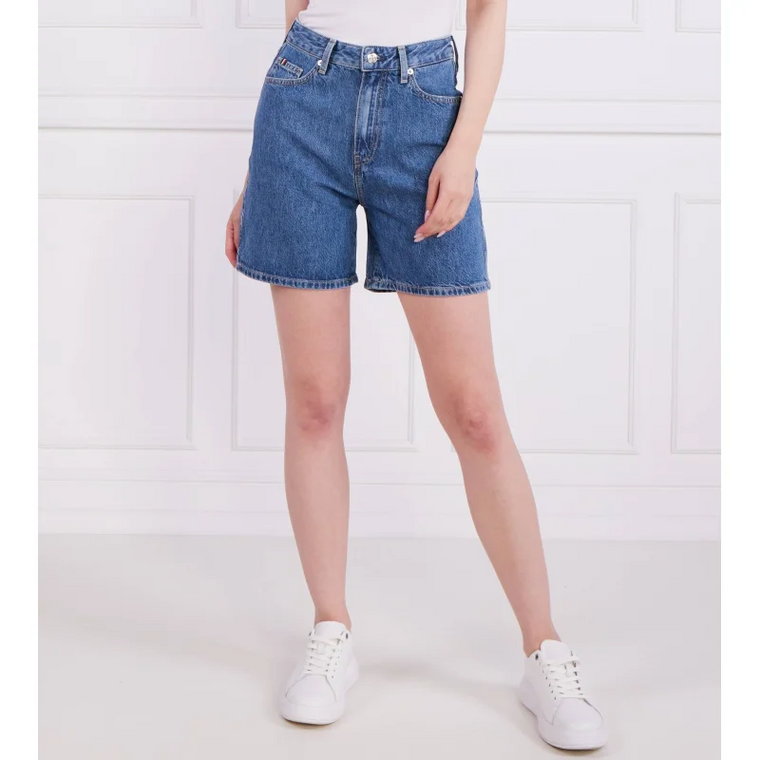 Tommy Hilfiger Szorty DNM FLARE SHORT HW JUNE | Regular Fit | denim