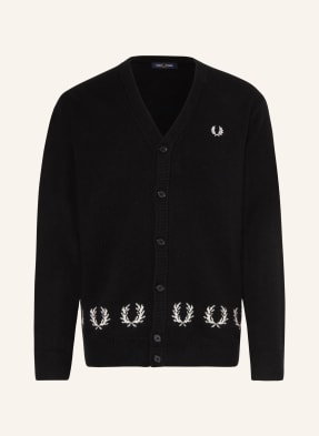 Fred Perry Kardigan Laurel schwarz