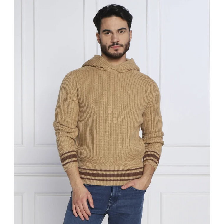 BOSS BLACK Wełniany sweter Lampione | Regular Fit