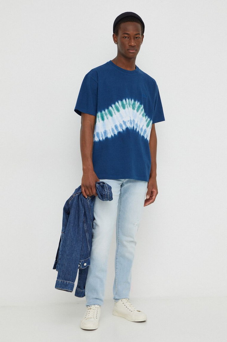 Levi's t-shirt bawełniany męski gładki