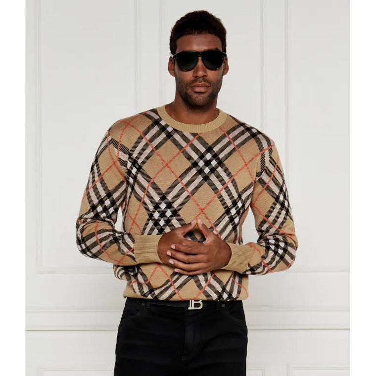 Burberry Wełniany sweter | Regular Fit