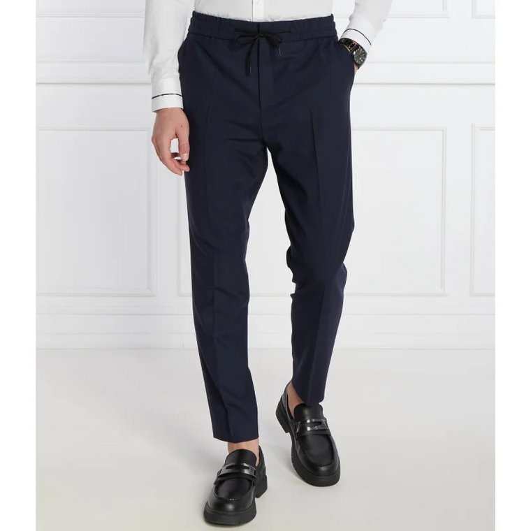 HUGO Wełniane spodnie chino Howard231X | Slim Fit