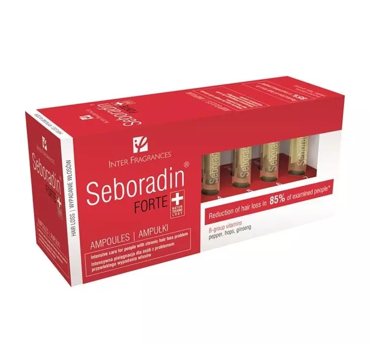 SEBORADIN PRZECIW WYPADANIU WŁOSÓW AMPUŁKI FORTE 77 ML (14 X 5,5 ML)