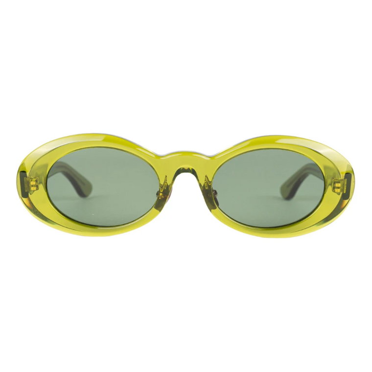 Zielone okulary przeciwsłoneczne - Model Oyster Brain Dead