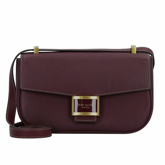 Kate Spade New York Skórzana torba na ramię Katy 22 cm deep cherry