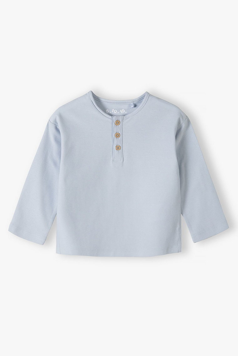 Niebieska dzianinowa bluzka dla niemowlaka - długi rękaw - 5.10.15.