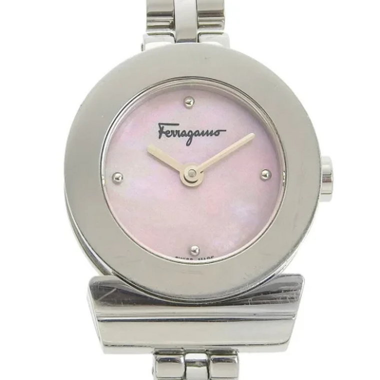 Pre-owned Metal watches Salvatore Ferragamo Pre-owned
