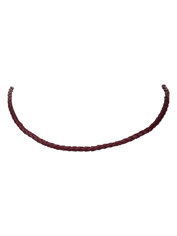 Marc OPolo Skórzana bransoletka w kolorze bordowym - dł.38 cm