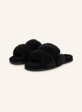 Ugg Kapcie Maxi Curly Scuffetta schwarz