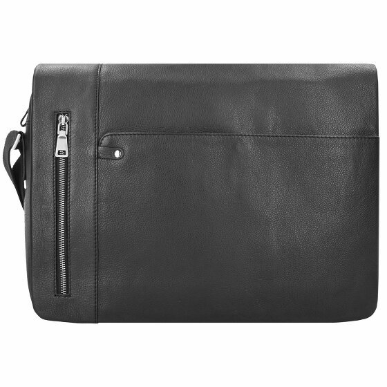 Esquire Sydney Messenger Leather 40 cm przegroda na laptopa schwarz