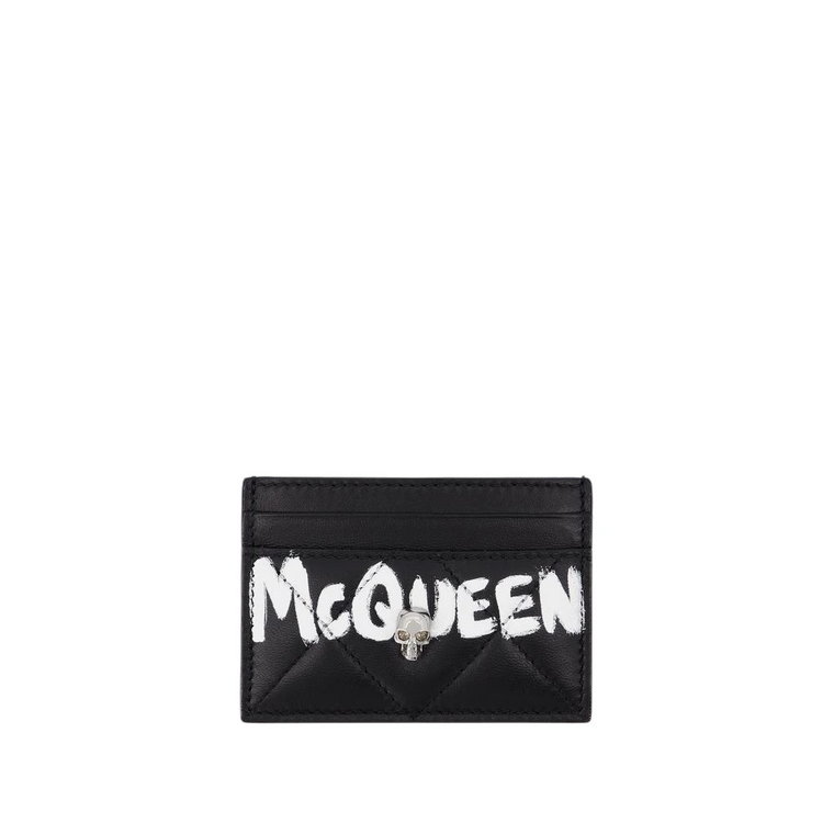 Stylowe Kompaktowe Portfele i Etui na Karty Alexander McQueen