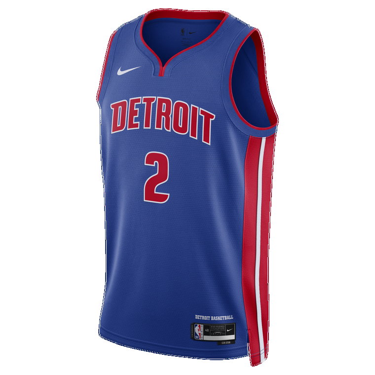 Koszulka męska Nike Dri-FIT NBA Swingman Detroit Pistons Icon Edition 2022/23 - Niebieski