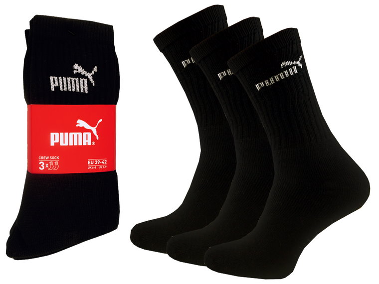 Skarpety długie Puma Crew Sock 3-pak r 43-46