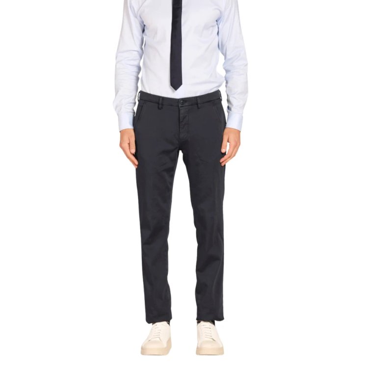 Chinosy Slim Fit Podróżne Granatowe Mason's