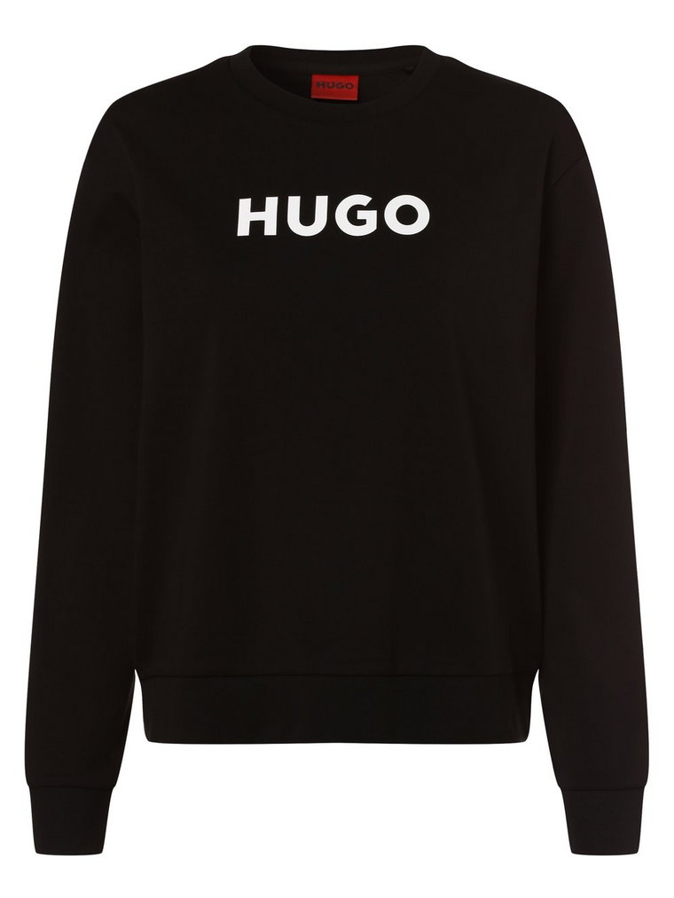 HUGO - Damska bluza nierozpinana  The Hugo Sweater, czarny