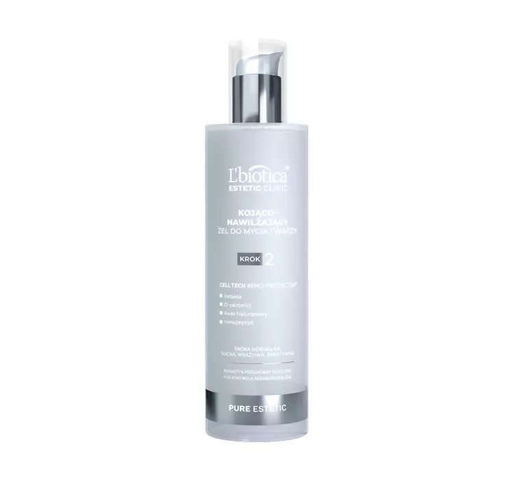 LBIOTICA ESTETIC CLINIC PURE ESTETIC KOJĄCO-NAWILŻAJĄCY ŻEL DO MYCIA TWARZY 200ML