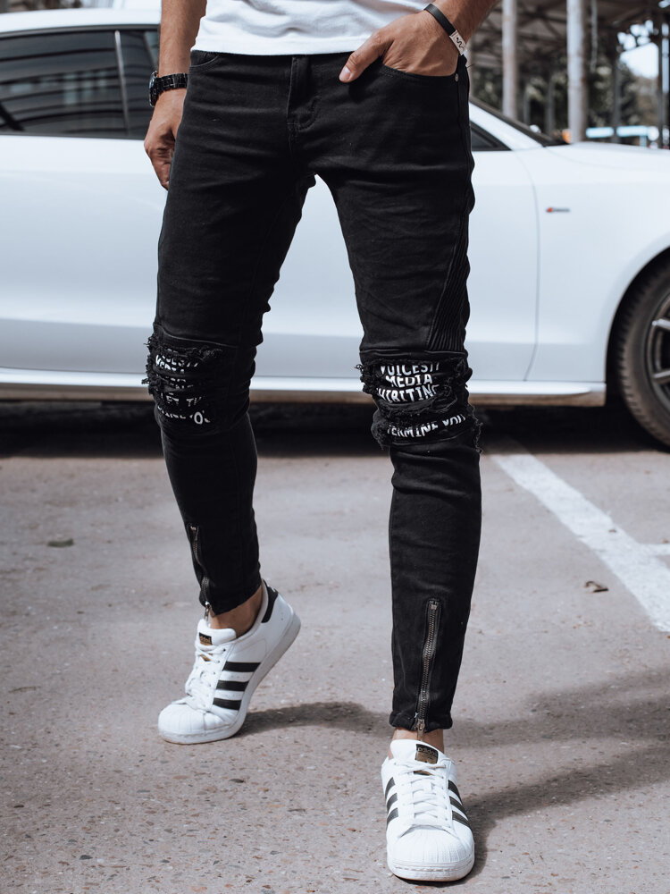 Spodnie męskie jeansowe czarne Dstreet UX4352
