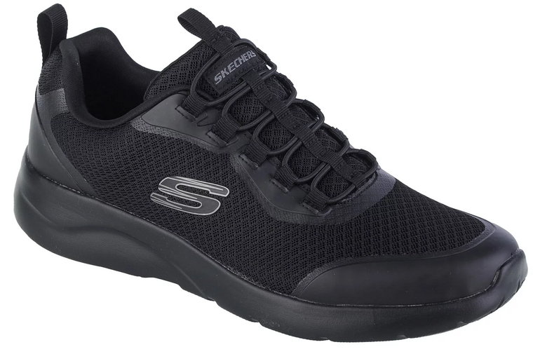 Skechers Dynamight 2.0 - Setner 894133-BBK, Męskie, Czarne, buty sneakers, tkanina, rozmiar: 45
