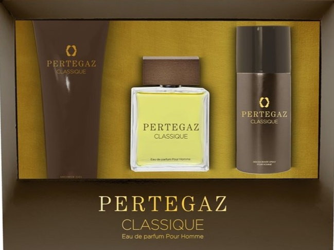 Zestaw męski Saphir Pertegaz Classique Pour Homme Woda perfumowana 100 ml + Żel pod prysznic 230 ml + Dezodorant w kulce 150 ml (8424730020589). Perfumy męskie