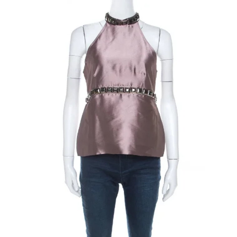 Pre-owned Satin tops Burberry Vintage