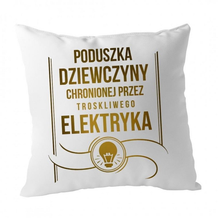 Poduszka dziewczyny elektryka - poduszka z nadrukiem