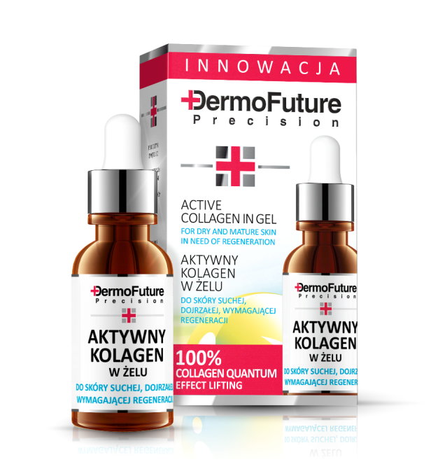 Dermofuture Active Collagen In Gel kuracja do twarzy z aktywnym kolagenem do skóry suchej i dojrzałej 20ml