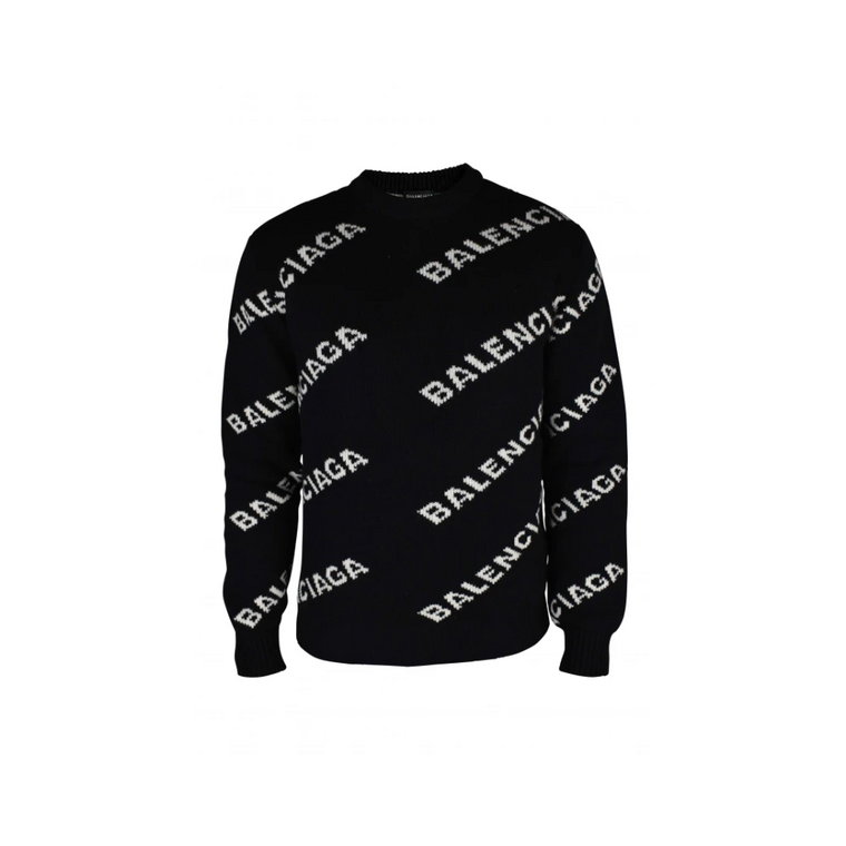 Kultowy Sweter z Logo dla Mężczyzn Balenciaga