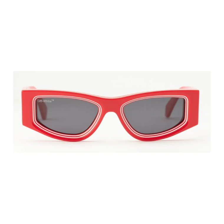 Czerwone Okulary Przeciwsłoneczne Andy dla Kobiet Off White