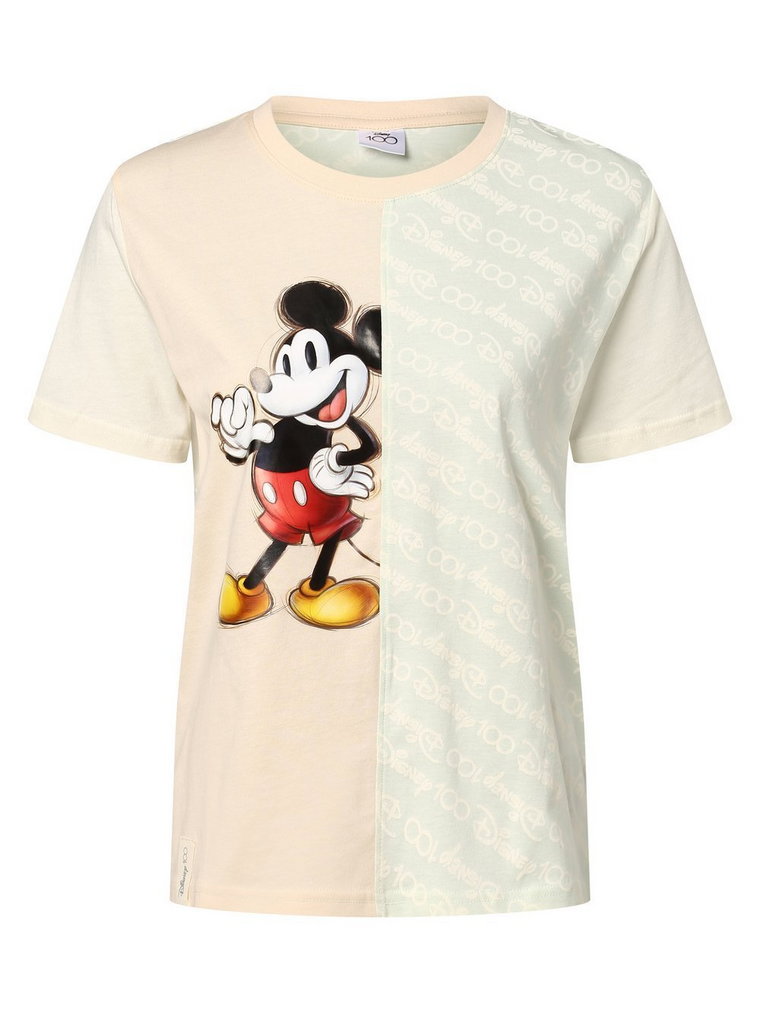 Disney - T-shirt damski, beżowy|niebieski