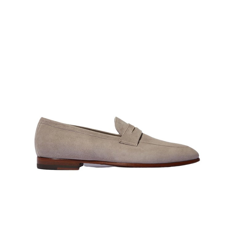 Marzio Taupe Scamosciato Penny Loafers Scarosso