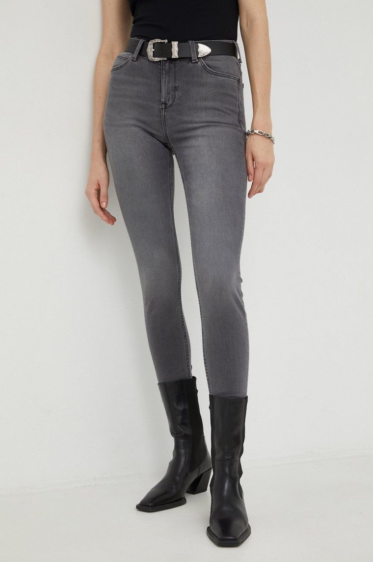 Lee jeansy Scarlett High Storm Grey damskie high waist